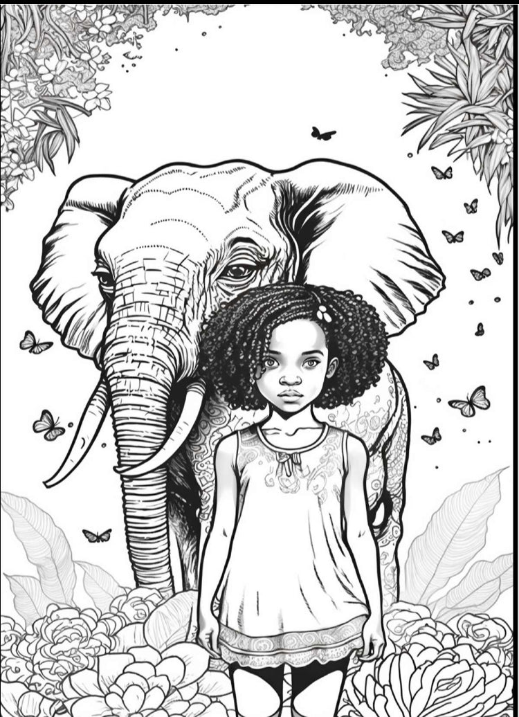 Melanin Jungle Kids Coloring Book